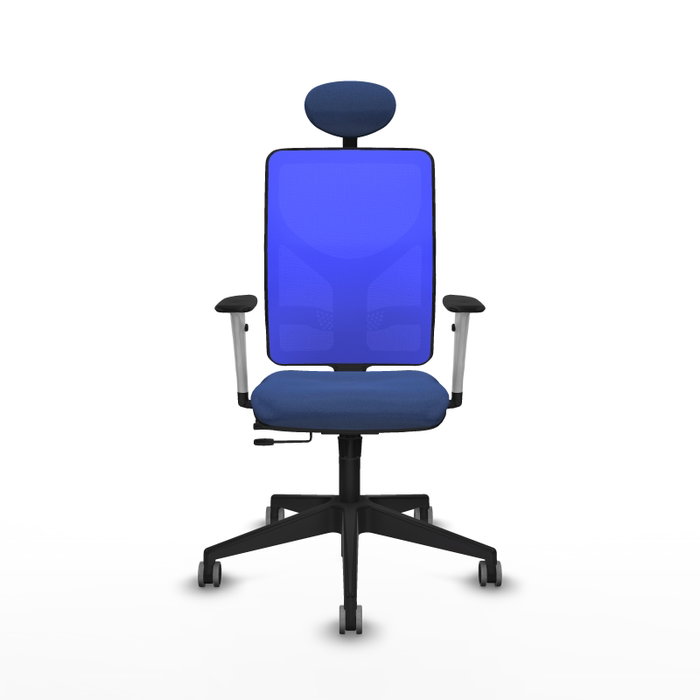 PIQUERAS Y CRESPO Silla de oficina Motilla con mecanismo Sincro/Traslack Azul