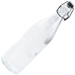 Day Botella de Vidrio Rayas 1 Litro con Tapón Mecánico