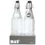 Day Botella de Vidrio Rayas 1 Litro con Tapón Mecánico