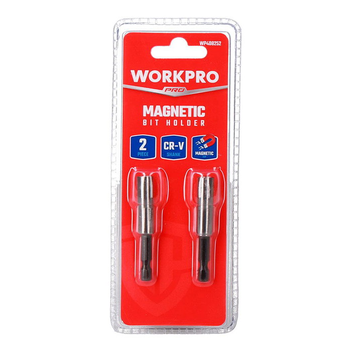Workpro Juego de 2 Portapuntas Magnéticos 60 mm Workpro Juego de 2 Portapuntas Magnéticos 60 mm