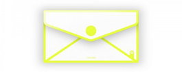 CARCHIVO Dosier Sendy PP Velcro Check Amarillo Neón (Set de 6)
