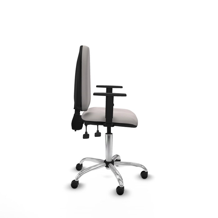 PIQUERAS Y CRESPO Silla de oficina Aýna Blanca con Similpiel