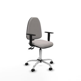 PIQUERAS Y CRESPO Silla de oficina Aýna Blanca con Similpiel