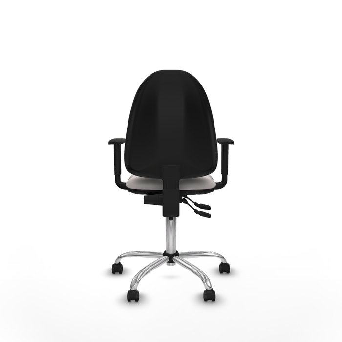 PIQUERAS Y CRESPO Silla de oficina Aýna Blanca con Similpiel