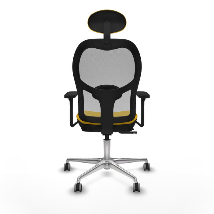 PIQUERAS Y CRESPO Silla de oficina Jorquera con mecanismo Sincro/Traslack, Amarillo y Gris PIQUERAS Y CRESPO Silla de oficina Jorquera con mecanismo Sincro/Traslack, Amarillo y Gris