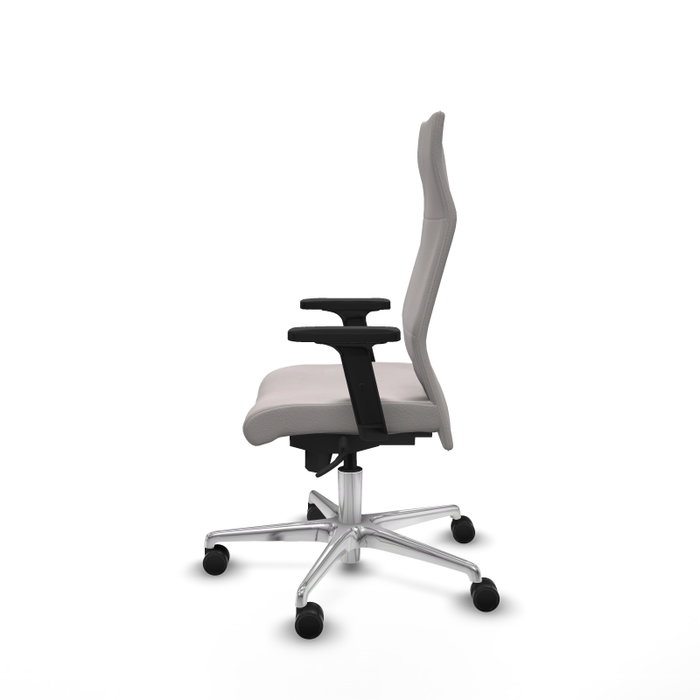 PIQUERAS Y CRESPO Sillón Albacete Blanco con Mecanismo Sincro y Base de Aluminio PIQUERAS Y CRESPO Sillón Albacete Blanco con Mecanismo Sincro y Base de Aluminio