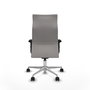 PIQUERAS Y CRESPO Sillón Albacete Blanco con Mecanismo Sincro y Base de Aluminio