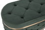 DKD Home Decor Set Descalzadora 2 Piezas Poliéster MDF Capitone