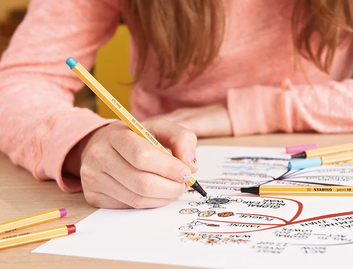 Stabilo Rotulador Point 88 Rojo Caja 10 Unidades