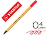 Stabilo Rotulador Point 88 Rojo Caja 10 Unidades