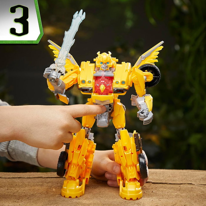 Hasbro Transformers: El Despertar de las Bestias Figura Bumblebee Modo Águila Robot Vehículo Bestia 3 en 1