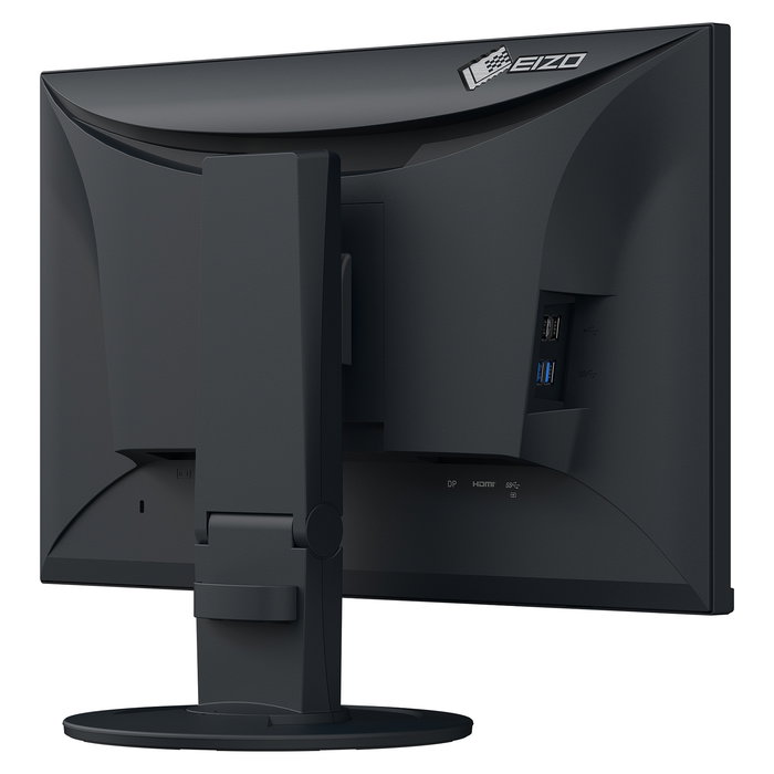 EIZO FlexScan EV2400R-BK Monitor de Oficina 23.8 Pulgadas Full HD IPS 100 Hz, 5 ms, Negro, con Altura, Giro, Pivote e Inclinación Ajustables, DisplayPort/HDMI