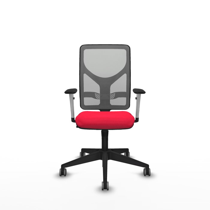 PIQUERAS Y CRESPO Silla de oficina Motilla con mecanismo Sincro, Rojo y Gris PIQUERAS Y CRESPO Silla de oficina Motilla con mecanismo Sincro, Rojo y Gris