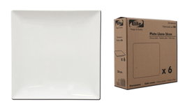 Finstock Elite Caja de 6 Platos Llanos 26cm Ivory Brillante