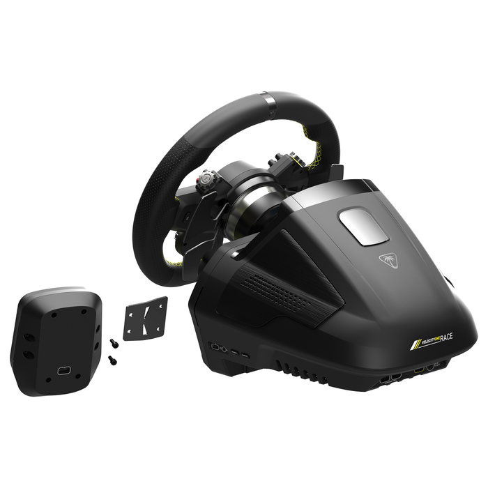 Turtle Beach VelocityOne Race Sistema de volante y pedales con Force Feedback, Negro