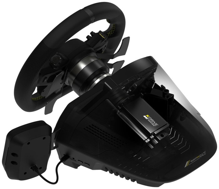 Turtle Beach VelocityOne Race Sistema de volante y pedales con Force Feedback, Negro