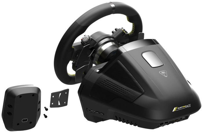 Turtle Beach VelocityOne Race Sistema de volante y pedales con Force Feedback, Negro