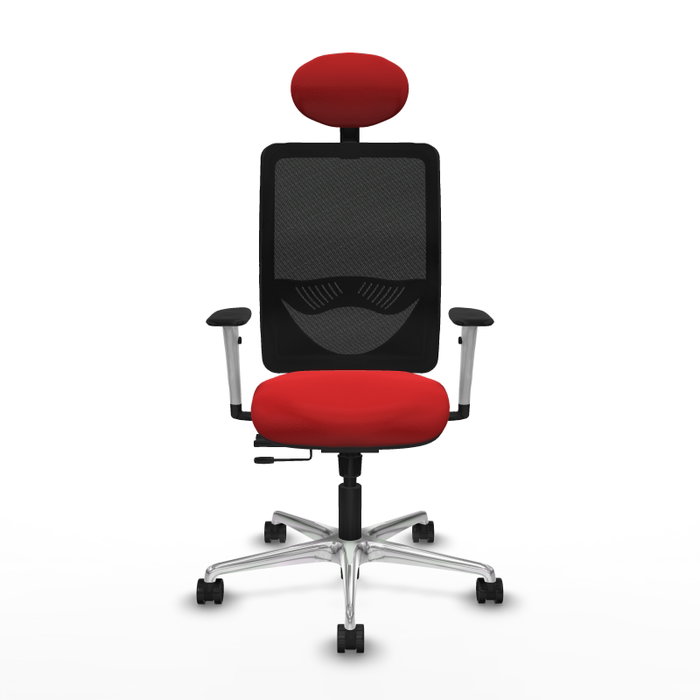 PIQUERAS Y CRESPO Silla de oficina Zulema con mecanismo Sincro/Traslack, Rojo y Negro PIQUERAS Y CRESPO Silla de oficina Zulema con mecanismo Sincro/Traslack, Rojo y Negro