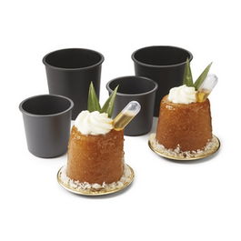 MATFER Molde Exoglass para Flan Lisa, 5 cm de Diametro y Alto, Pack de 6 Unidades, Utensilio de Pasteleria