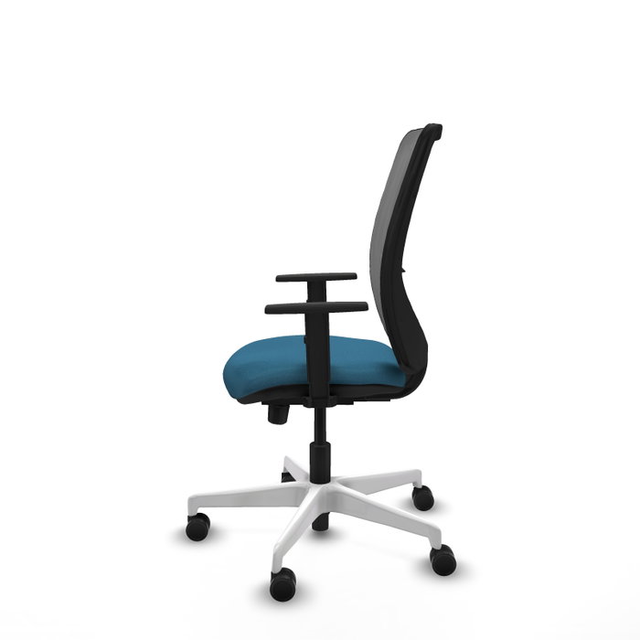 PIQUERAS Y CRESPO Silla de oficina Zulema Verde petróleo y Gris