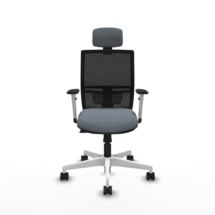 PIQUERAS Y CRESPO Silla de oficina Yunquera Gris/Negro con mecanismo Sincro/Traslack PIQUERAS Y CRESPO Silla de oficina Yunquera Gris/Negro con mecanismo Sincro/Traslack