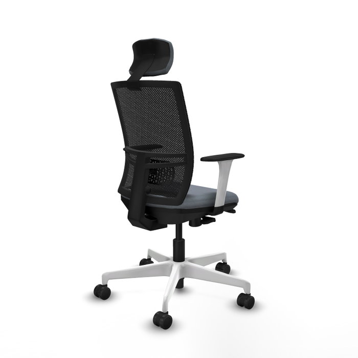 PIQUERAS Y CRESPO Silla de oficina Yunquera Gris/Negro con mecanismo Sincro/Traslack PIQUERAS Y CRESPO Silla de oficina Yunquera Gris/Negro con mecanismo Sincro/Traslack