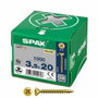 Spax Tornillo Universal Yellox Cabeza Plana 3,5x20mm (Caja 1000 unidades) inevitable