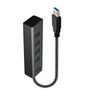 Lindy Hub USB 4 Puertos 3.2 Gen 1 Negro