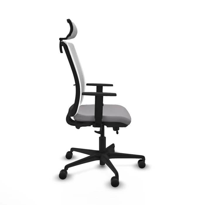 PIQUERAS Y CRESPO Silla de oficina Haches Gris y Blanco