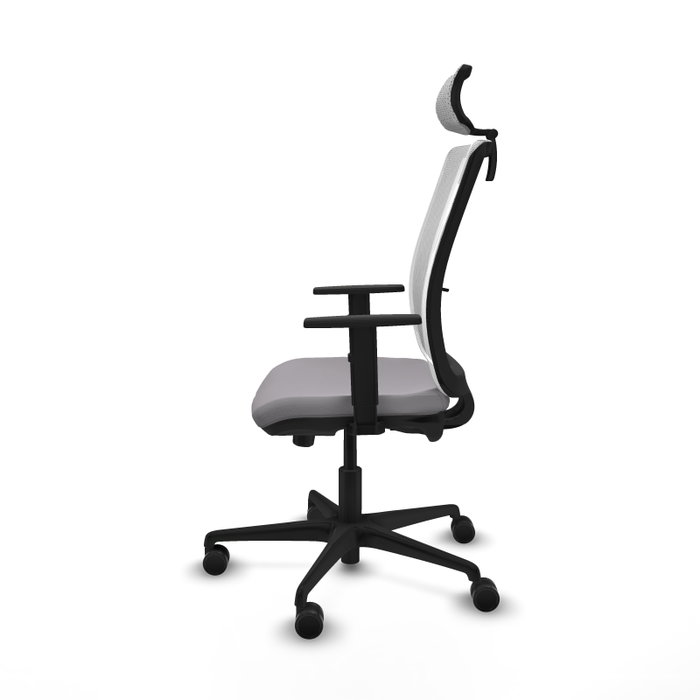 PIQUERAS Y CRESPO Silla de oficina Haches Gris y Blanco