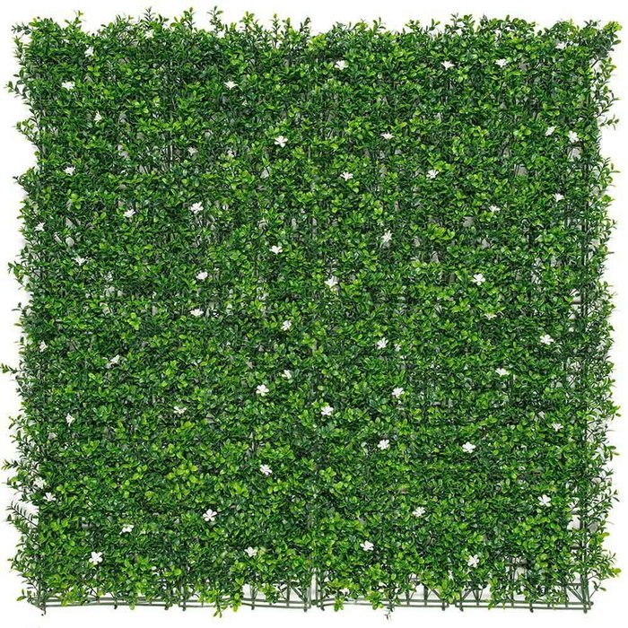 Faura Jardín vertical Flores de jazmín Verde 50 x 50 cm, Pack 4 uds Faura Jardín vertical Flores de jazmín Verde 50 x 50 cm, Pack 4 uds