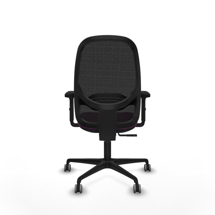 PIQUERAS Y CRESPO Silla de oficina Cilanco con mecanismo Sincro, Morado y Negro