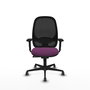 PIQUERAS Y CRESPO Silla de oficina Cilanco con mecanismo Sincro, Morado y Negro