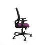 PIQUERAS Y CRESPO Silla de oficina Cilanco con mecanismo Sincro, Morado y Negro