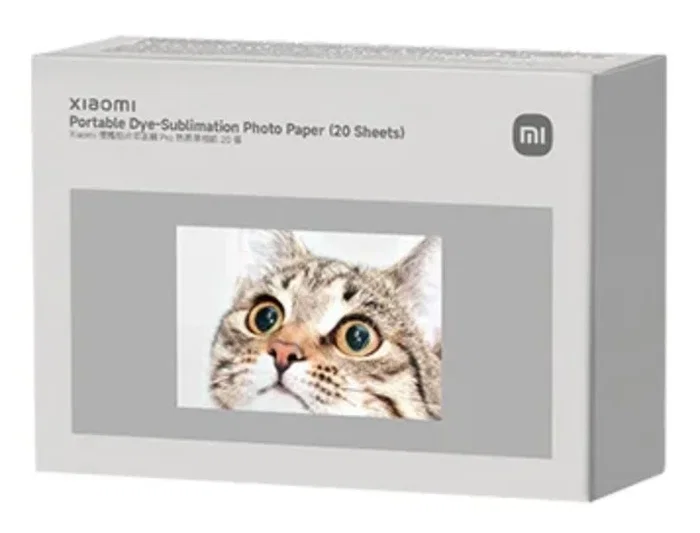 Xiaomi Papel Fotográfico Portable Dye-Sublimation (20 Hojas)