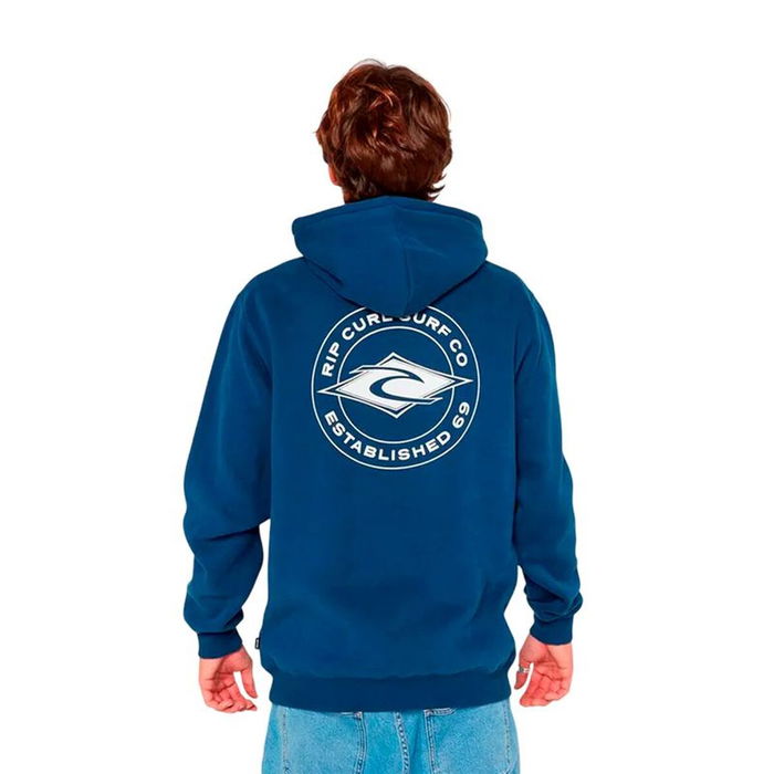 Sudadera con Capucha Hombre Rip Curl Staple Hood Azul Sudadera con Capucha Hombre Rip Curl Staple Hood Azul