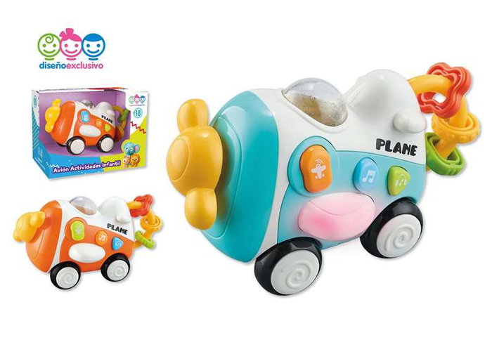 Jugatoys - misprimerosjuguetes Avión infantil actividades con luz y sonidos, modelos surtidos