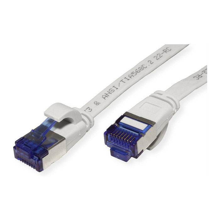 VALUE Patchkabel Cat.6A FTP extraplano, Gris, 2 m VALUE Patchkabel Cat.6A FTP extraplano, Gris, 2 m