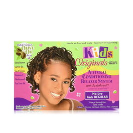 Africa's Best Kids Organics Conditioning Relaxer Regular 1 Aplicación - Alisador y Acondicionador para Niños con Ingredientes Naturales