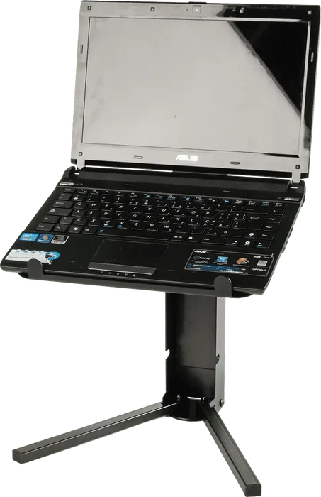 QUIKLOK Soporte Ordenador Portátil Universal Sobremesa, Altura Regulable, Acero, Carga Máxima 15 kg