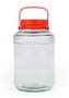 La Mediterranea Tarro de Vidrio con Tapa y Asa 25.8x25.8x39 cm Capacidad 15000 ml (2 Unidades)