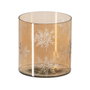 Ixia Portavelas Marrón de Cristal Decoración 15 x 15 x 15 cm