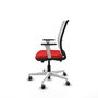 PIQUERAS Y CRESPO Silla de oficina Haches con mecanismo Sincro/Traslack, Rojo y Blanco