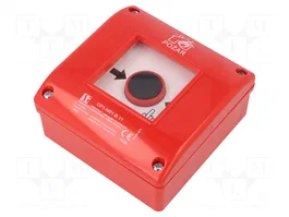 SPAMEL OP1 Pulsador Contra Incendio Rojo IP65
