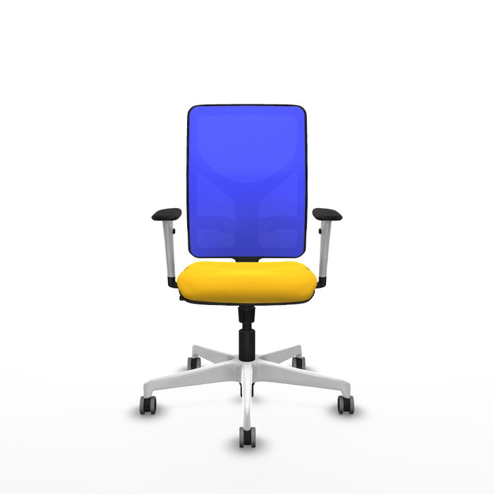 PIQUERAS Y CRESPO Silla de oficina Motilla con mecanismo Sincro, Amarillo y Azul PIQUERAS Y CRESPO Silla de oficina Motilla con mecanismo Sincro, Amarillo y Azul