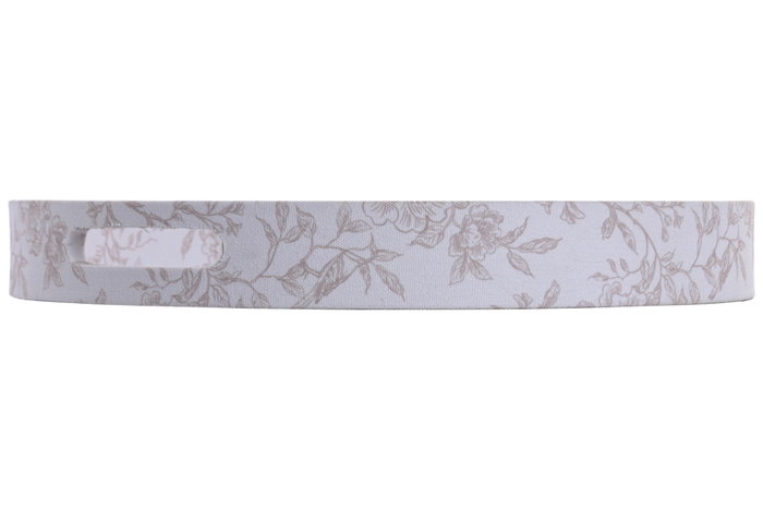 DKD Home Decor Bandeja Lino Madera 40x40x5 Floral Tapizado Blanco DKD Home Decor Bandeja Lino Madera 40x40x5 Floral Tapizado Blanco