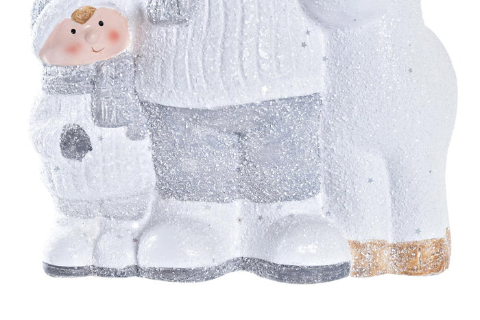 DKD Home Decor Figura Navidad Moderna Blanco Terracota 9 x 21 x 17 cm DKD Home Decor Figura Navidad Moderna Blanco Terracota 9 x 21 x 17 cm