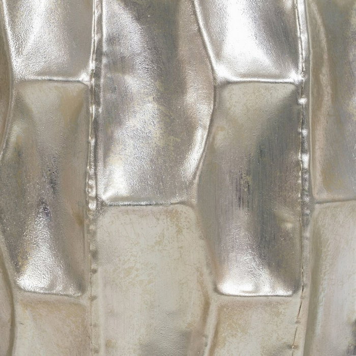 Ixia Macetero Decorativo de Metal Plata 30 x 30 x 44,50 cm