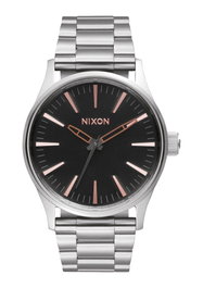 NIXON Sentry 38 SS Gray / Rose Gold A4502064