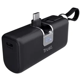 Trust Powerbank 5000mAh Pacto 26104, 18W Carga Rápida, Color Negro